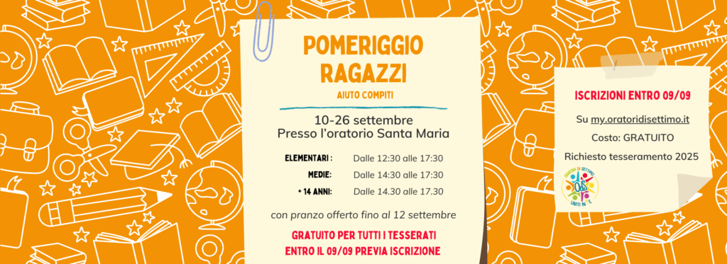Pomeriggio Ragazzi 2025